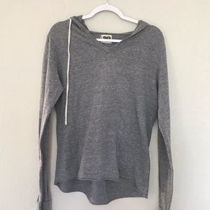 Grey T-shirt Hoodie